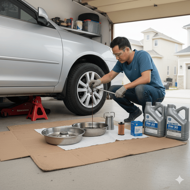 Quy trình thay nhớt động cơ tại nhà